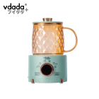 vdada味达400ml迷你多功能养生电炖杯煮花茶壶热奶咖啡分体式杯子（若竹绿）
